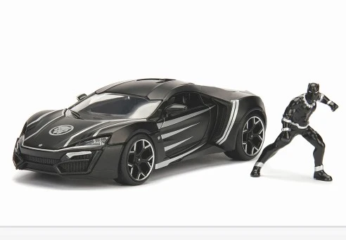 Lykan Hypersport "Black Panther" con personaggio Black Panther 1:24