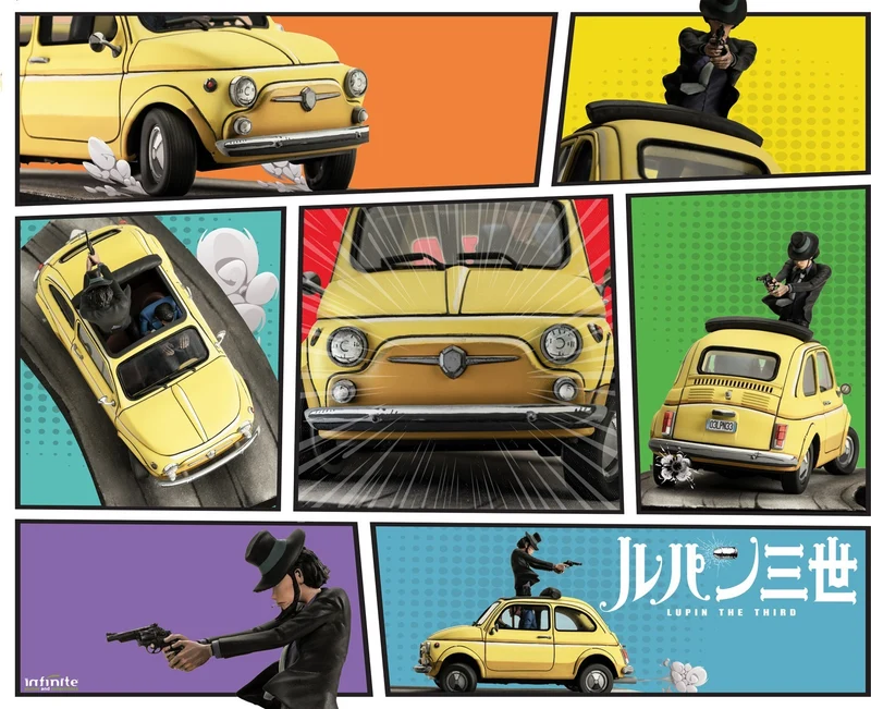 Lupin 3rd L'avventura Italiana Statue "Lupin & Jigen" 1:18