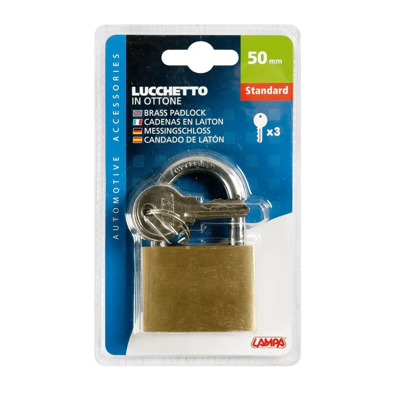 Lucchetto in ottone standard - 50 mm