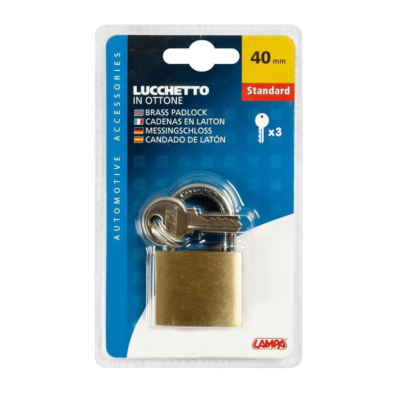 Lucchetto in ottone standard - 40 mm