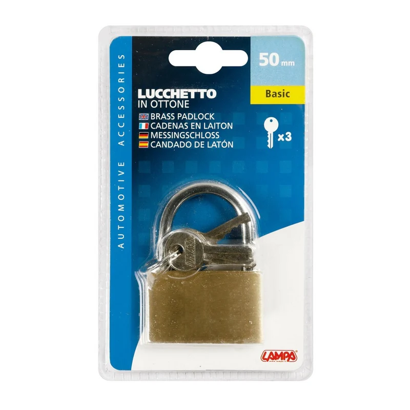 Lucchetto in ottone Basic - 50 mm