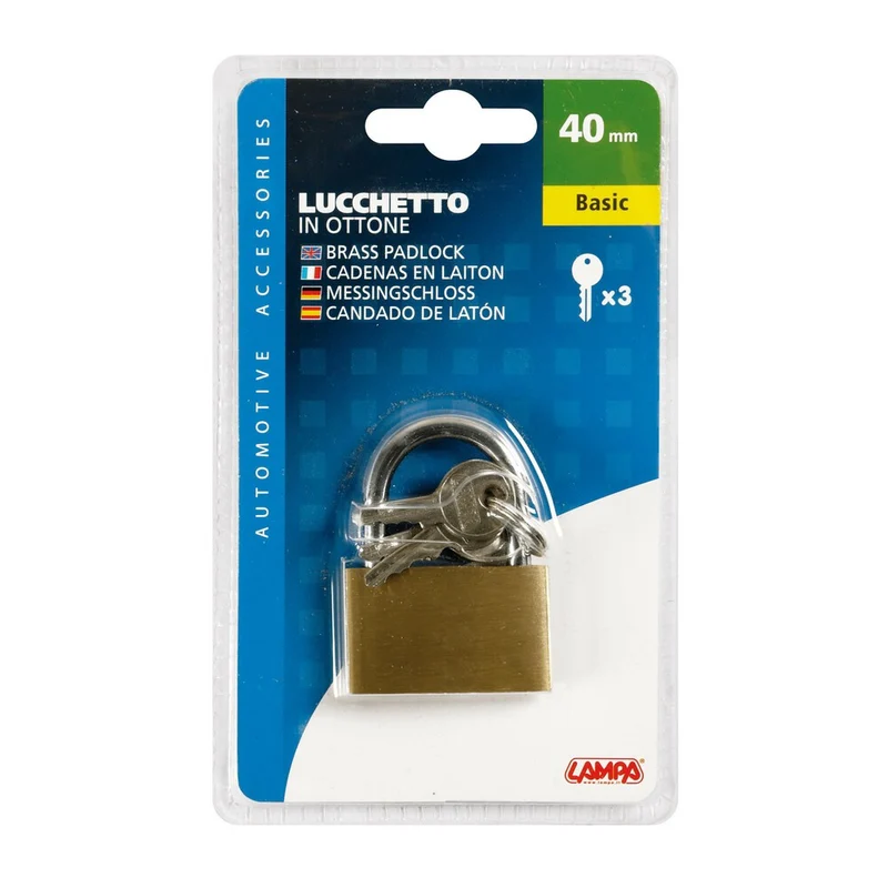 Lucchetto in ottone Basic - 40 mm