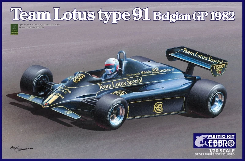 Lotus Ford Cosworth Type 91 1982 Belgian GP Kit 1:20