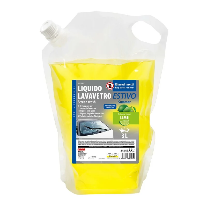 Liquido Lavavetro Estivo pronto all'uso 3000 ml Lime