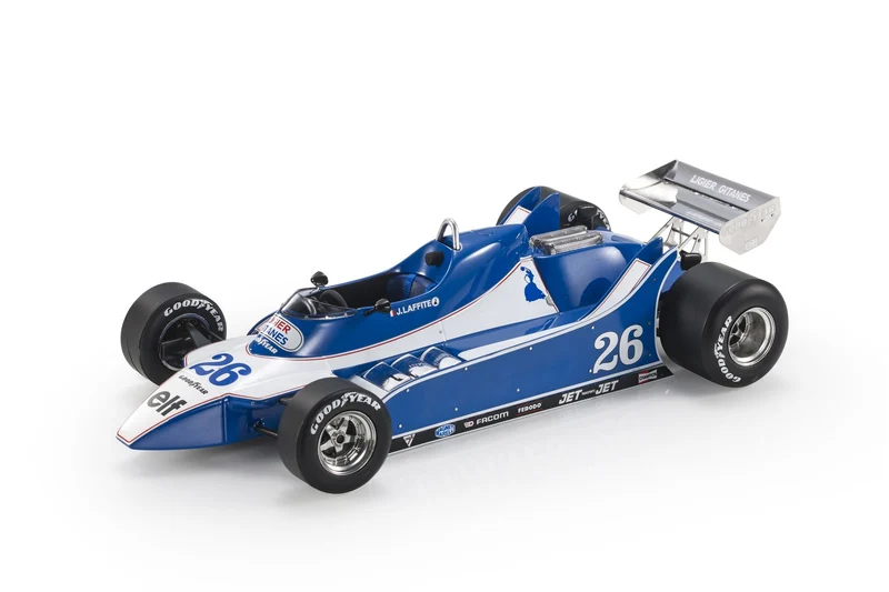 Ligier Ford Cosworth DFV V8 JS11/15 F1 1980 Jacques Laffite 1:18
