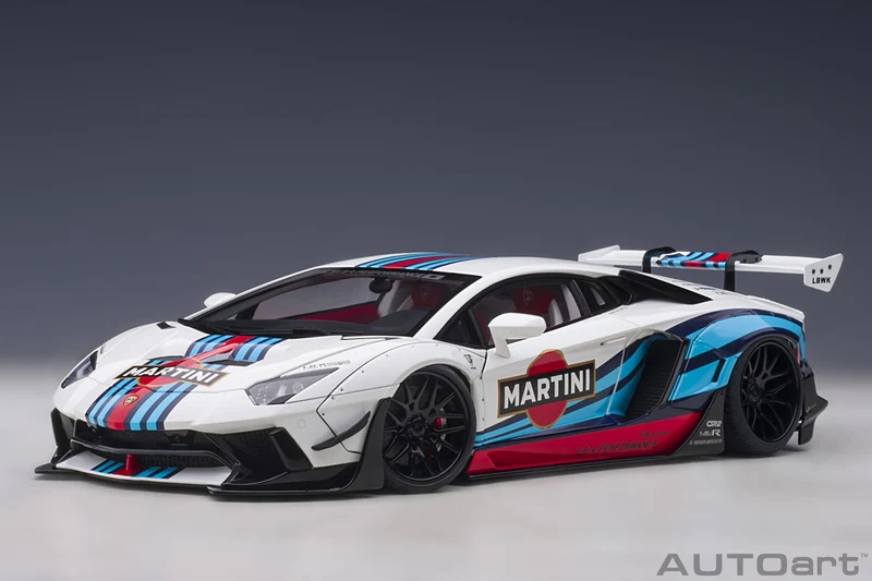 Lamborghini Aventador 2017 Liberty Walk LB-Works Martini 1:18