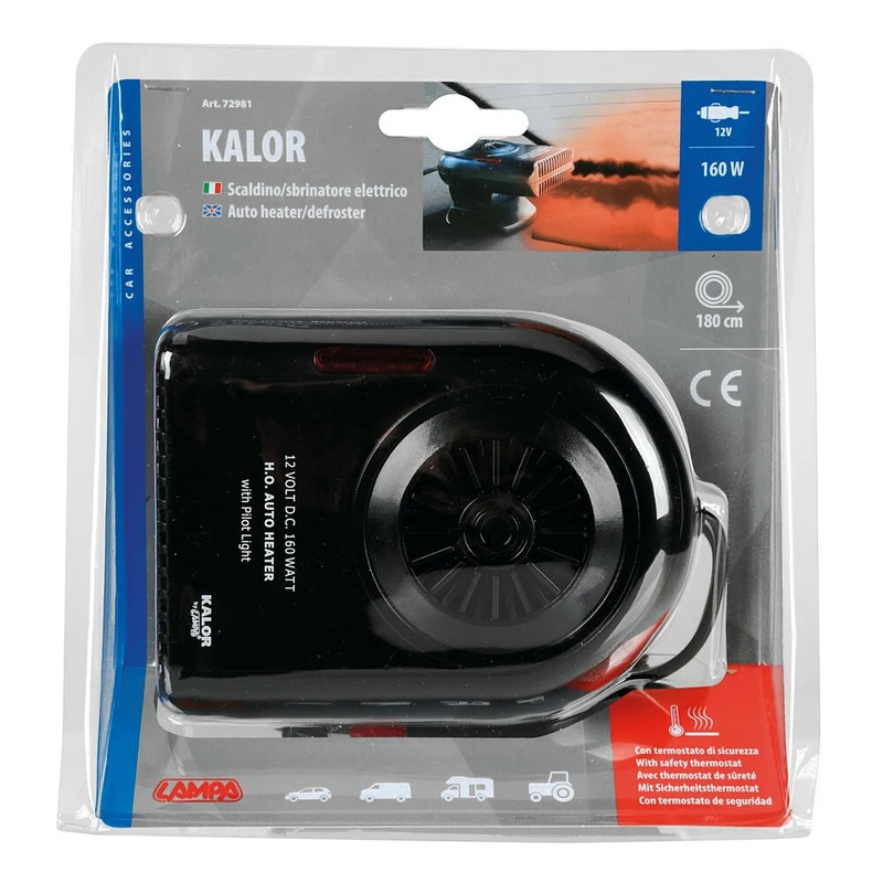 Kalor scaldino - sbrinatore elettrico 12V - 160 W