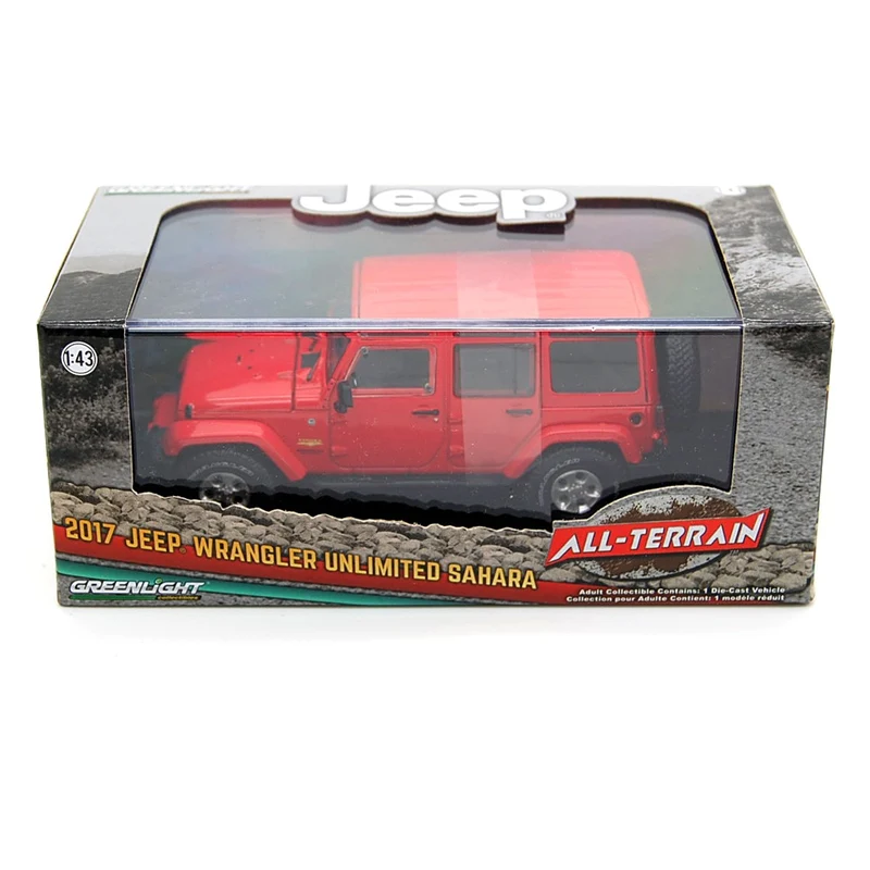 Jeep Wrangler Unlimited Sahara 2017 Colorado Red 1:43