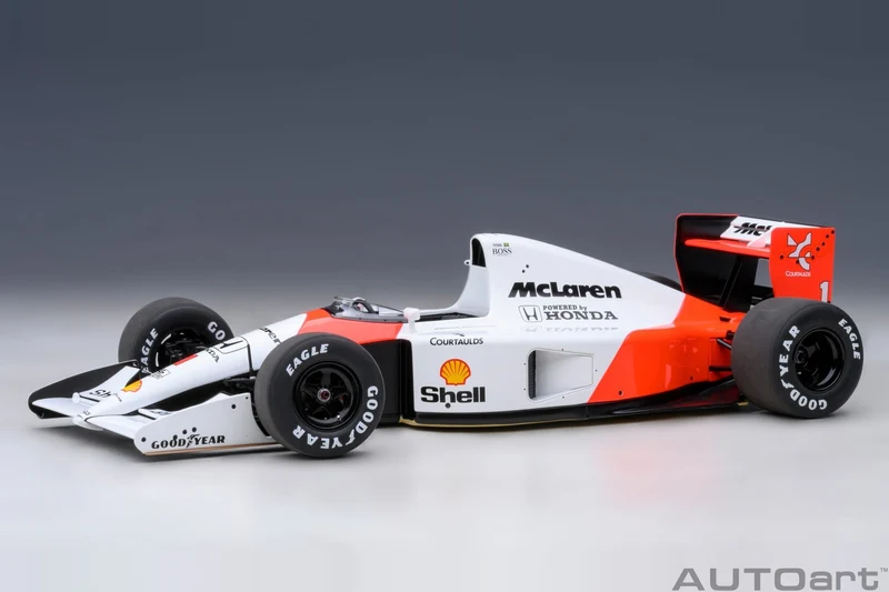 Mclaren Honda MP4/6 F1 2.nd Japanese GP 1991 Mclaren Logo Ayrton Senna 1:18