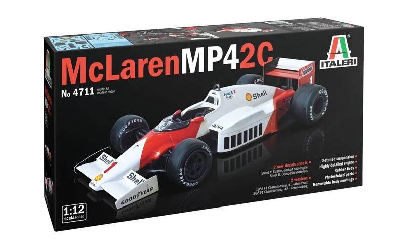 McLaren MP4/2C Prost-Rosberg Kit 1:12