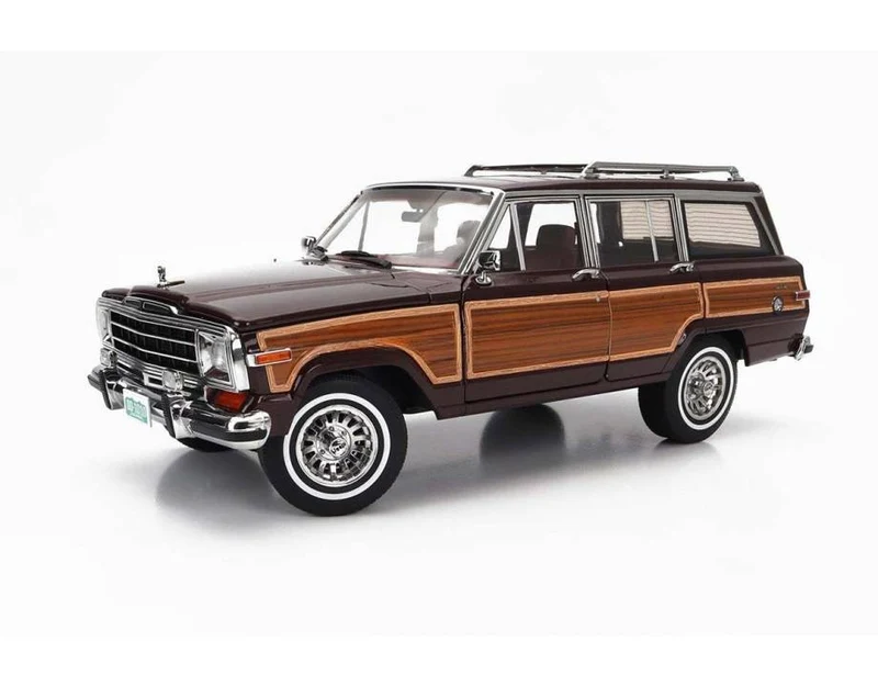 Jeep Grand Wagoner 1989 Bordeaux - Wood 1:18