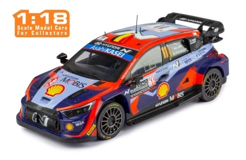 Hyundai i20 N Rally1 Hyundai Shell Mobis WRT 3rd Rallye Monte Carlo 2023 Thierry Neuville - Martijn Wydaeghe 1:18
