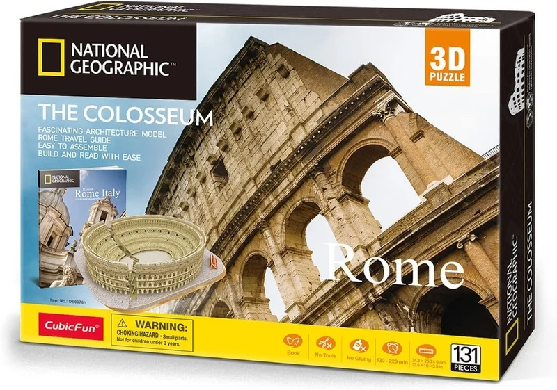 Colosseo Roma Cubic Fun 3D Puzzle 9 cm h National Geografic
