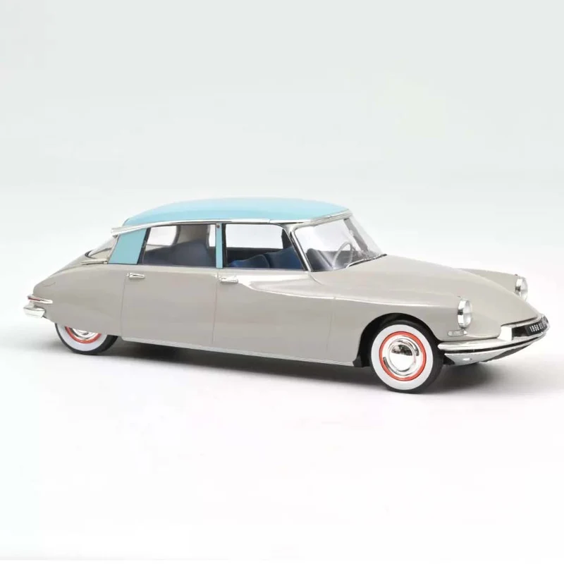 Citroën DS 19 1956 Gris Rosé et Turquoise 1:18