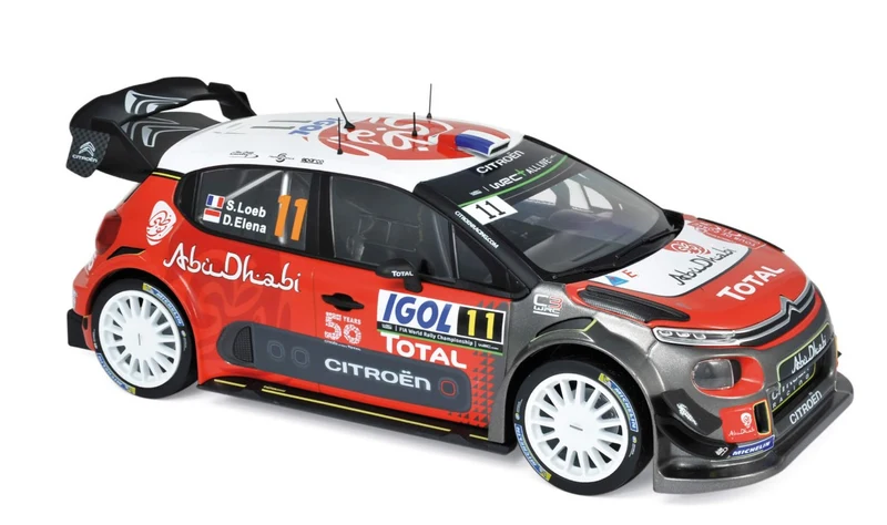 Citroën C3 WRC 11 Tour de Corse 2018 S.Loeb / D.Elena 1:18