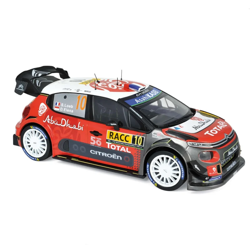 Citroën C3 WRC 10 Winner Catalogne 2018 S.Loeb / D.Elena 1:18