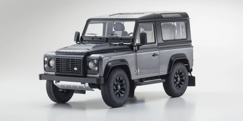 Land Rover Defender 90 Autobiography Corris Grey / Santorini Black 1:18