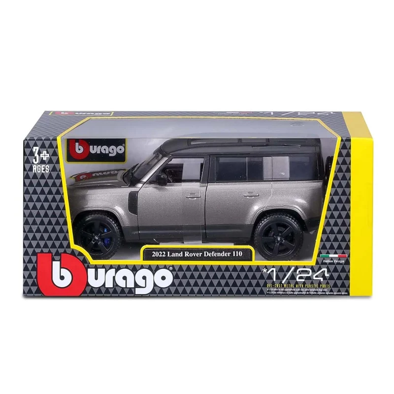 Land Rover Defender 110 anno 2022 Grigio Argento metallizzato 1:24