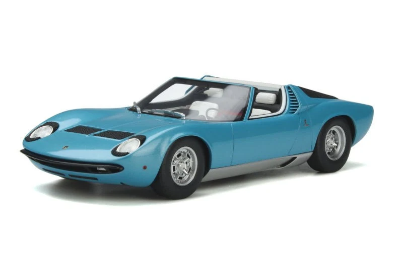 Lamborghini P400 Miura Roadster 1968 Light Blue 1:18