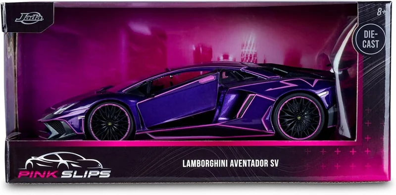 Lamborghini Aventador LP750-4 SV con Decorazione Gamma Pink Slips 1:24