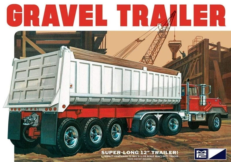 Gravel Trailer 3 axle - rimorchio ghiaia 1:25