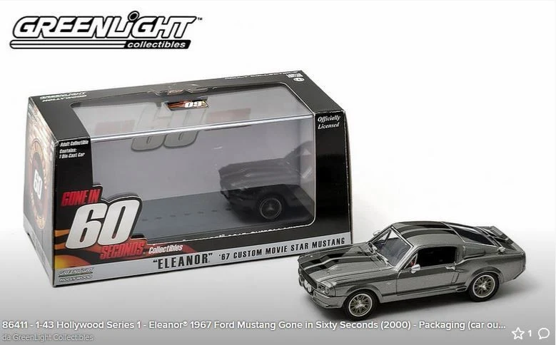 Ford Mustang "Eleanor" 1967 "Gone in 60 seconds" 1:43