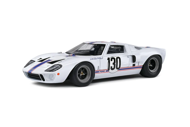 Ford GT40 MKI 1967 Team France Targa Florio White H.Greder - J.M.Giorgi 1:18