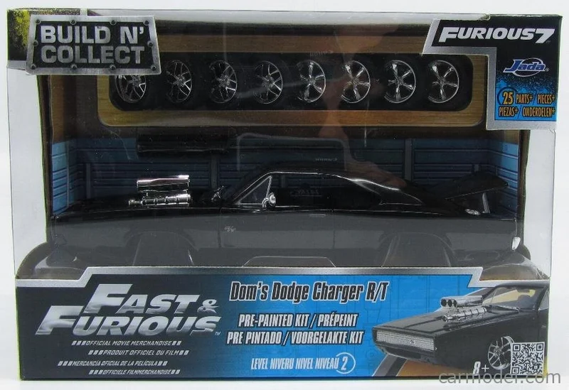 Dodge Charger R/T 1970 "Fast and Furious 7" Dom's Kit 1:24