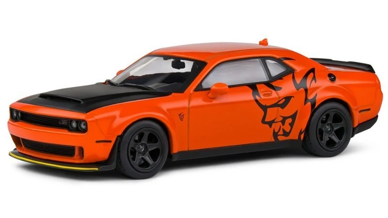 Dodge Challenger SRT Demon V8 6.2L 2018 Orange Black 1:43