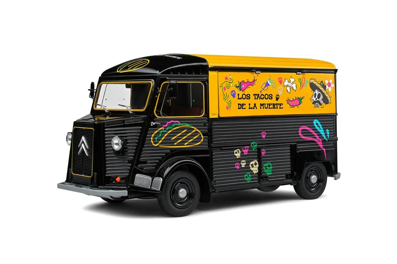 Citroen Type H Food Truck 1969 Los Tacos de la Muerte 1:18