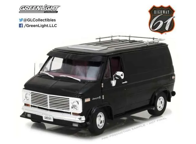 Chevrolet G-series van 1976 black 1:18
