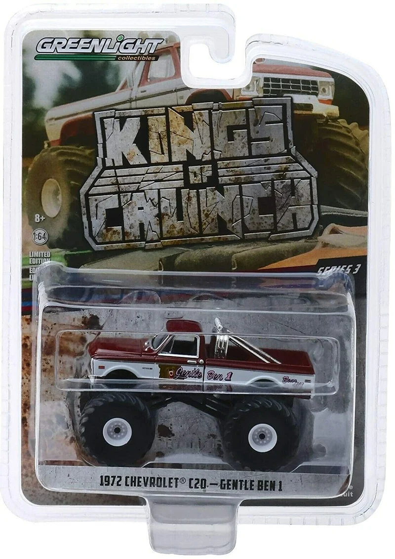Chevrolet C20 Monster Truck Gentle Ben I 1972 "Kings of Crunch" Serie 3 1:64