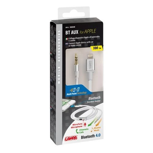 Cavo Apple 8 Pin Aux con Bluetooth
