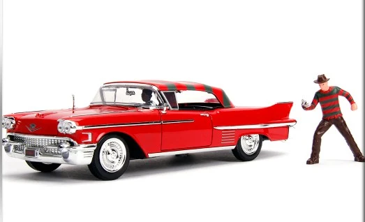 Cadillac Series 62 1958 dal film "A Nightmare on Elm Street" with Freddy Krueger Figure 1:24