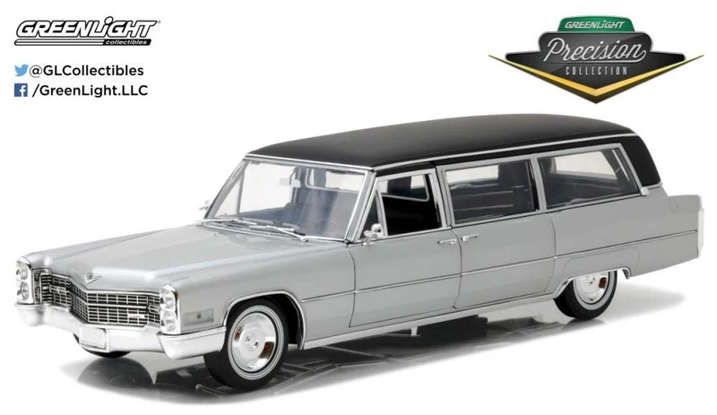 Cadillac S&S limousine 1966 silver/black 1:18