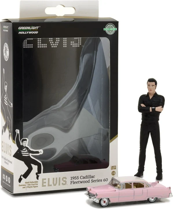 Cadillac Fleetwood 1955 Series 60 1:64 with Elvis 1:18