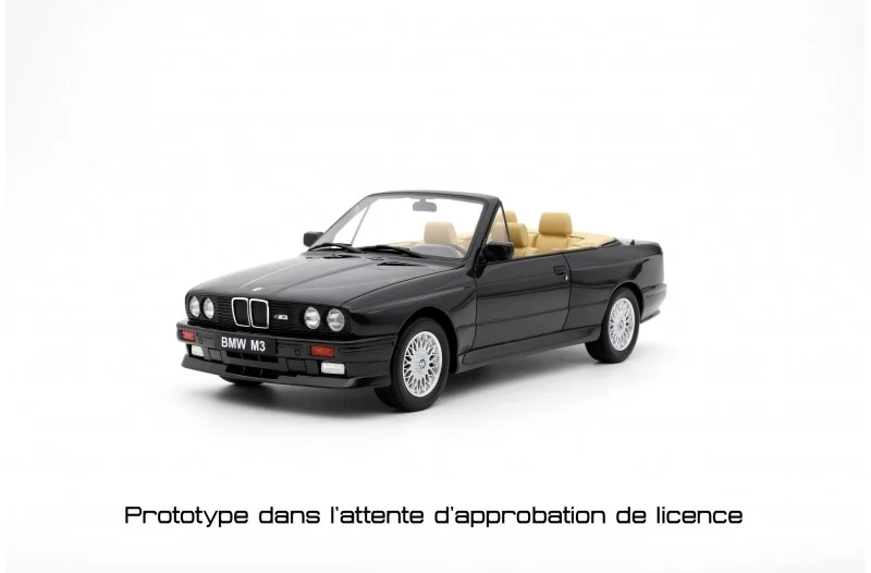 Bmw E30 M3 1989 Convertible Diamond Black Metallic 1:18