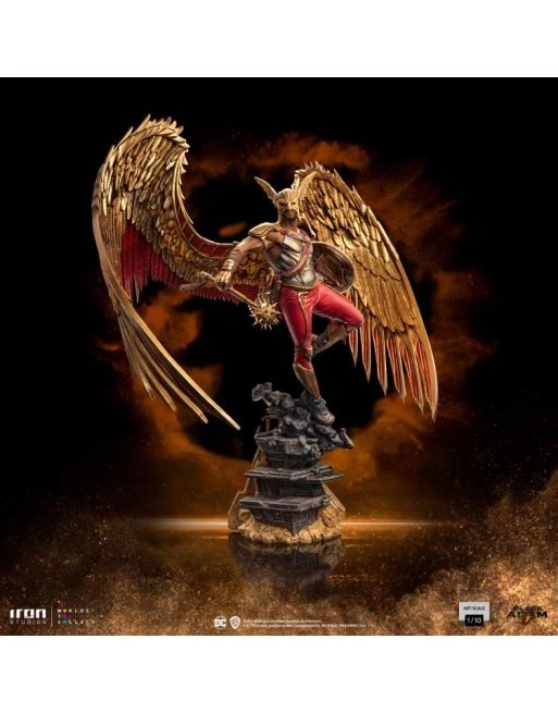 Black Adam Hawkman Iron Studios Statua 1:10