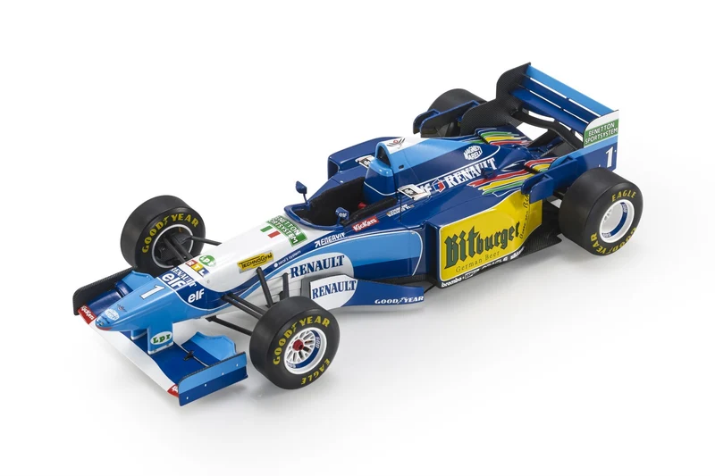 Benetton Ford B195 Michael Schumacher F1 World Champions 1995 con vetrina 1:18