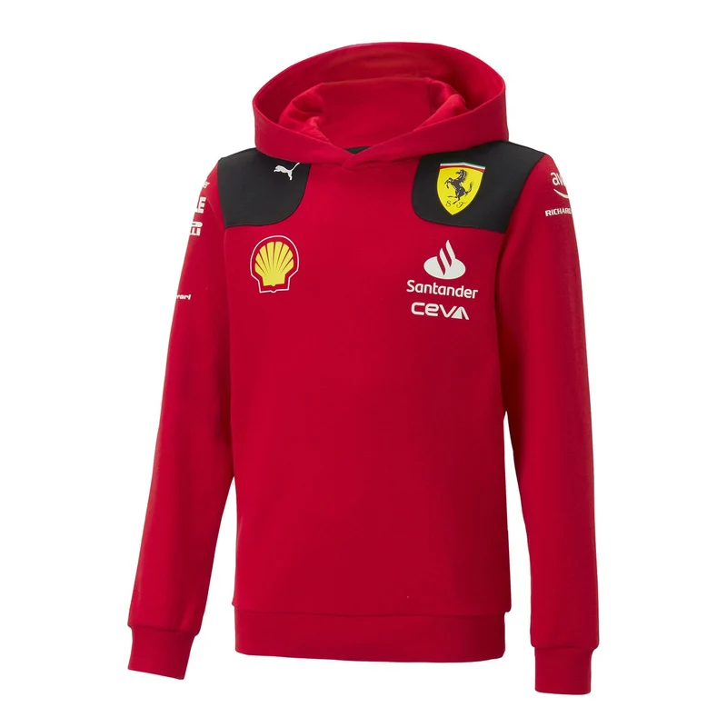 Ferrari Felpa con Cappuccio Team F1 2023 Bambino Puma Red