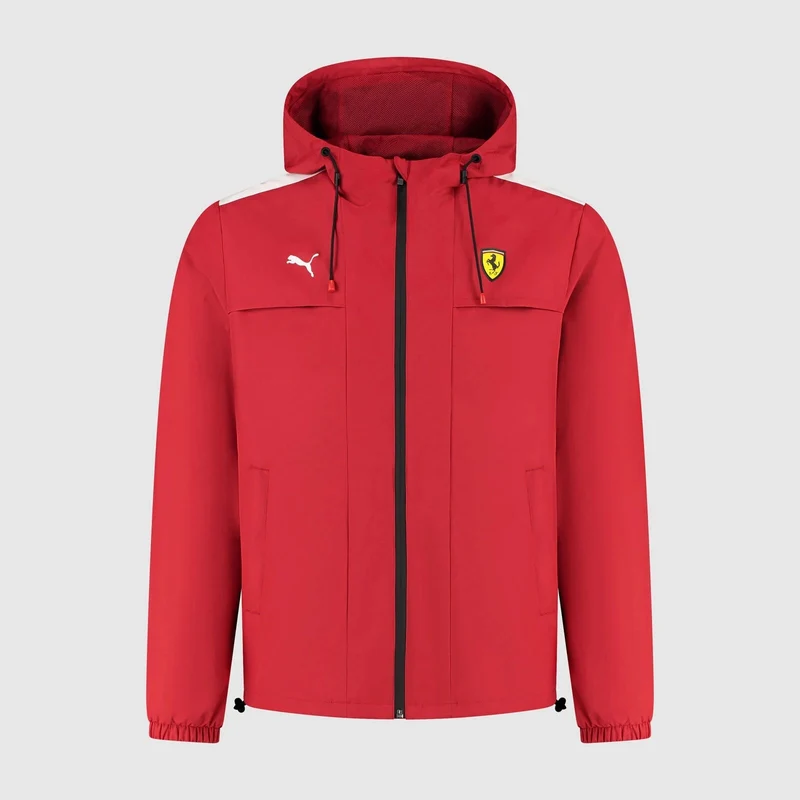 Ferrari F1 2025 Giacca Impermeabile Unisex Puma Cherry Red