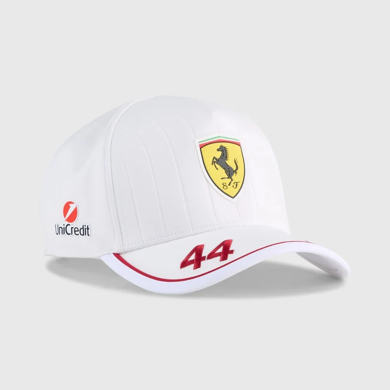 Ferrari F1 2025 Berretto Baseball 44 Lewis Hamilton Puma White
