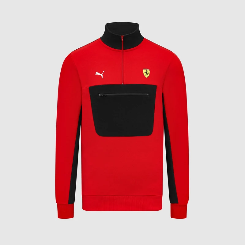 Ferrari F1 2024 Felpa con Zip Unisex Puma Red