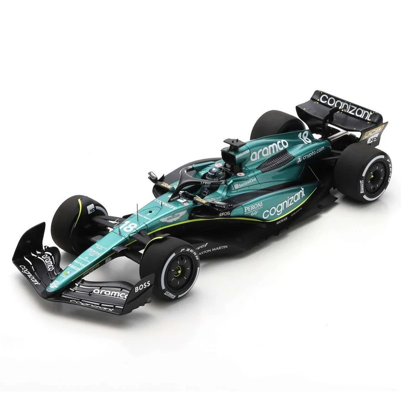 Aston Martin AMR23 Aramco Cognizant F1 Team 6th Bahrain GP 2023 Lance Stroll 1:18