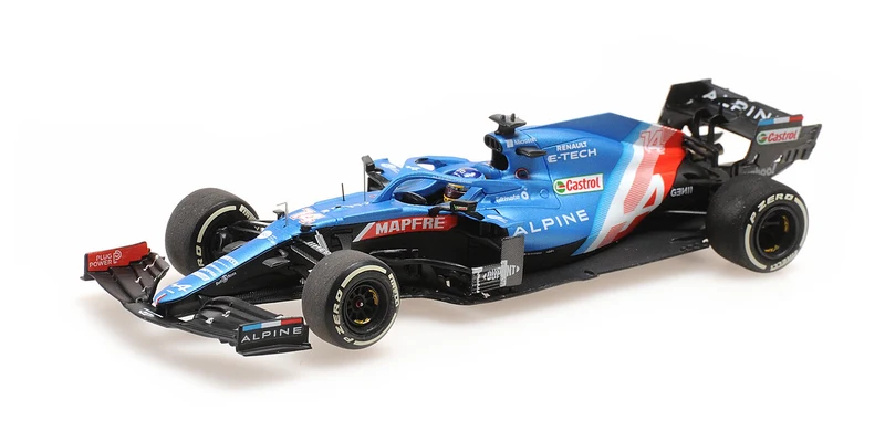 Alpine A521 Team F1 4th Hungary GP 2021 Fernando Alonso 1:43