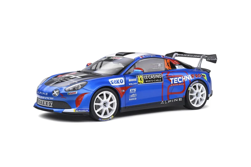 Alpine A110 Rally RGT Winner R-GT Rallye Monte Carlo 2021 Emmanuel Guigou - Alexandre Coria 1:18
