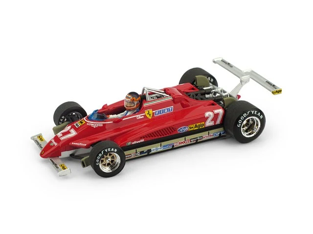 Ferrari F1 1982 126 C2 Long Beach 3 Squalificato with Gilles Villeneuve 1:43