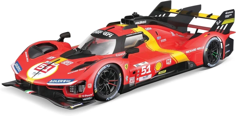 Ferrari 499P 3.0L Turbo V6 Team Ferrari AF Corse 51 Winner 24h Le Mans 2023 J. Calado - A. Giovinazzi - A. Pier Guidi 1:18
