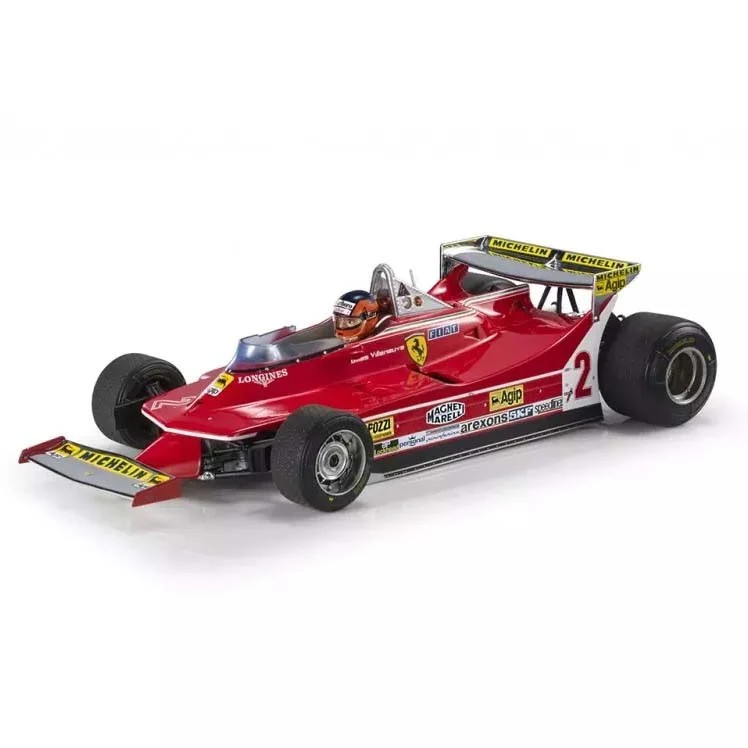 Ferrari 312 T5 5th Monaco GP 1980 with pilot figure Gilles Villeneuve 1:18