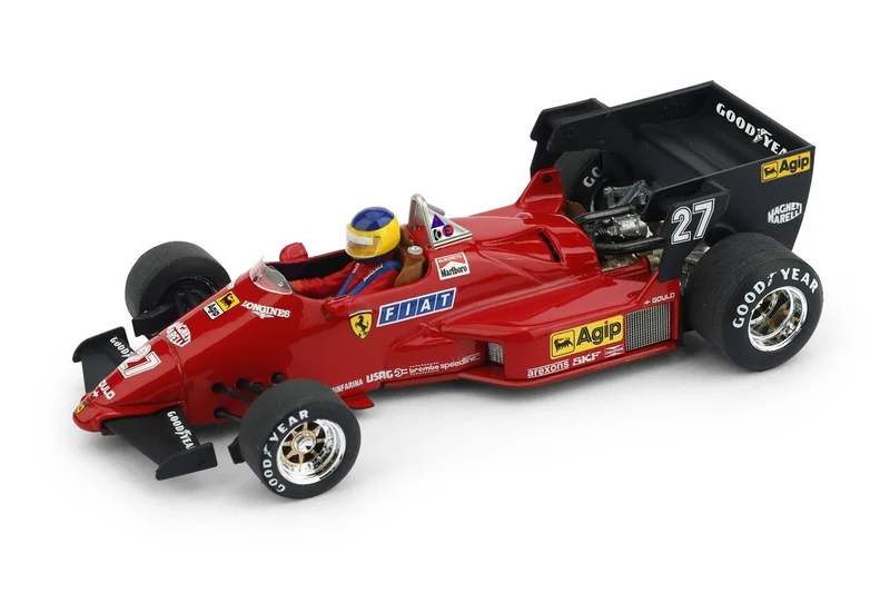 Ferrari 126 C4 1984 Michele Alboreto Winner Belgium Gp with driver 1:43